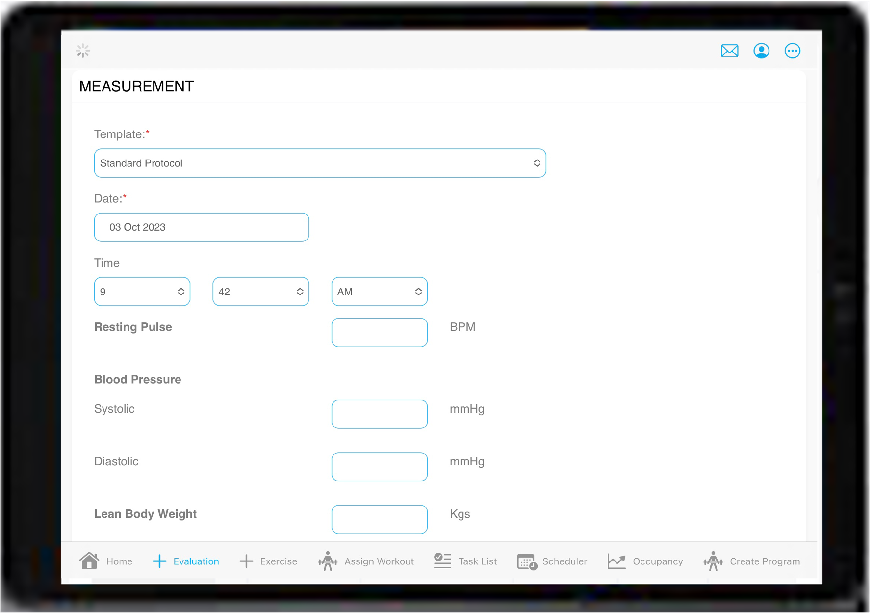 Record member_s measurements